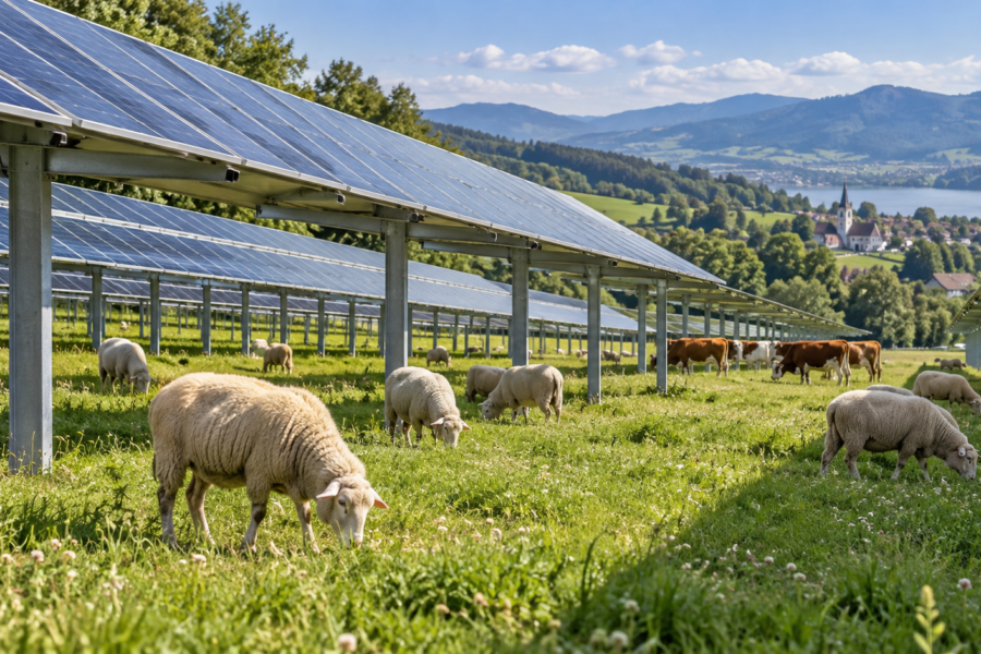 Agri-Photovoltaik: Solarstrom und Landwirtschaft auf derselben Fläche